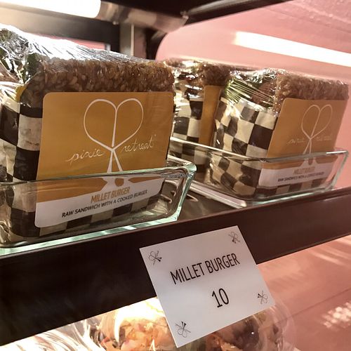 millet burgers and more : ) at Pixie Retreat - Mississippi in Portland