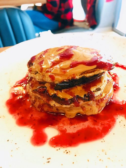 Vegan pancakes at Markt Kitchen in Skopje