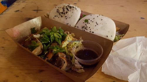 Dumplings and steamed buns at Silk Road - Food Stand in Oslo