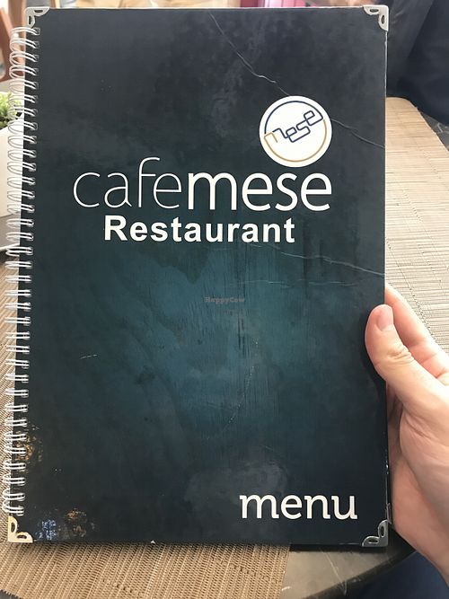 Menu  at Cafe Mese in Istanbul