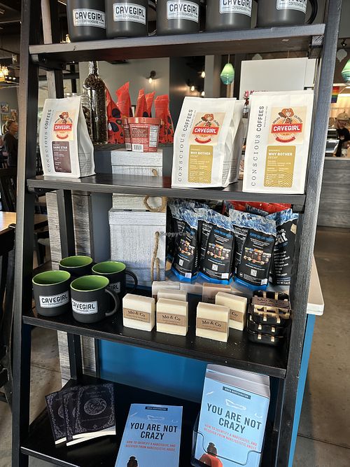   at Cavegirl Coffeehouse in Longmont