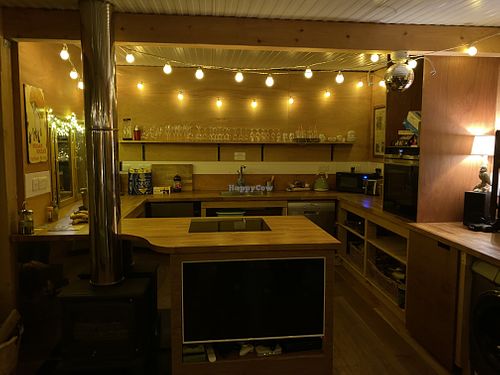 Kitchen at The Base Vegan Retreat & Small Animal Sanctuary in Bristol