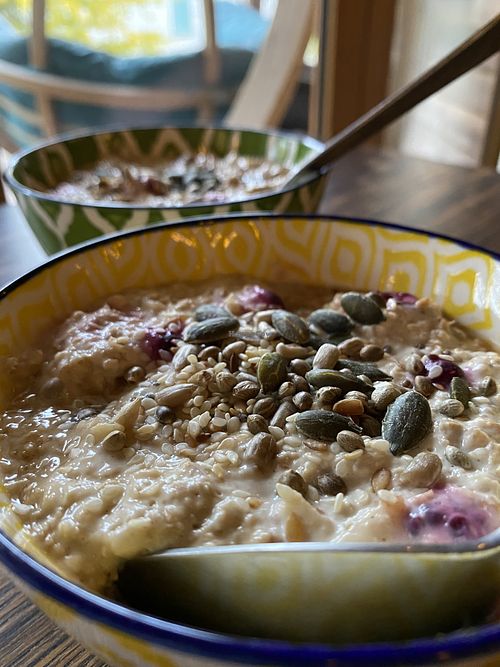 Breakfast at The Base Vegan Retreat & Small Animal Sanctuary in Bristol