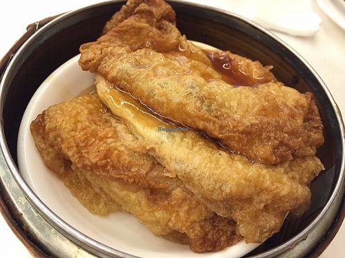 Beancurd rolls at M Garden Vegetarian 常悅素食 in Kowloon