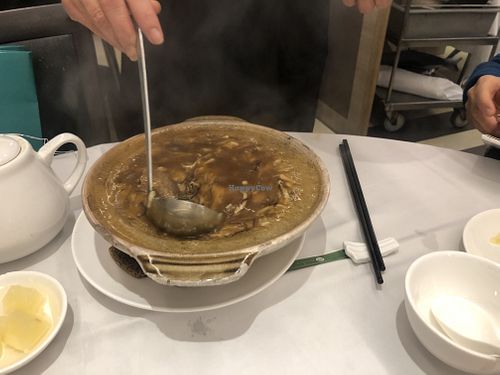 Vegetarian Snake Soup at M Garden Vegetarian 常悅素食 in Kowloon