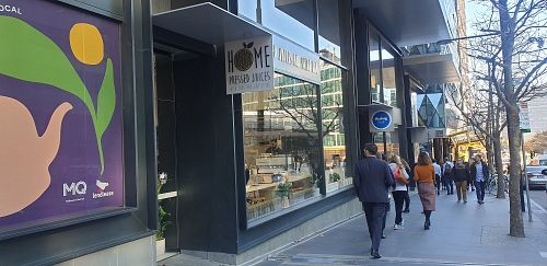 To help you find it, confusing part of town! at Home Vegan Bar in Docklands