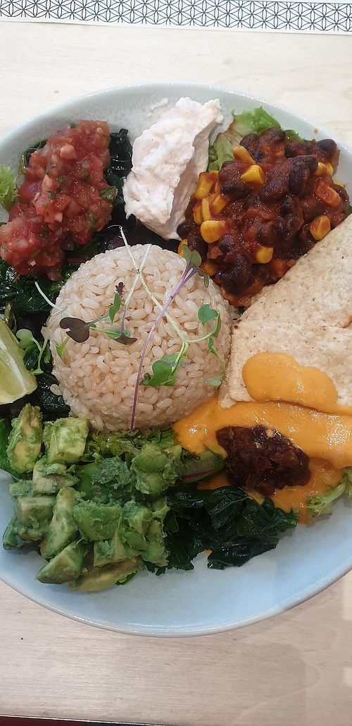 Taco bowl at Home Vegan Bar in Docklands