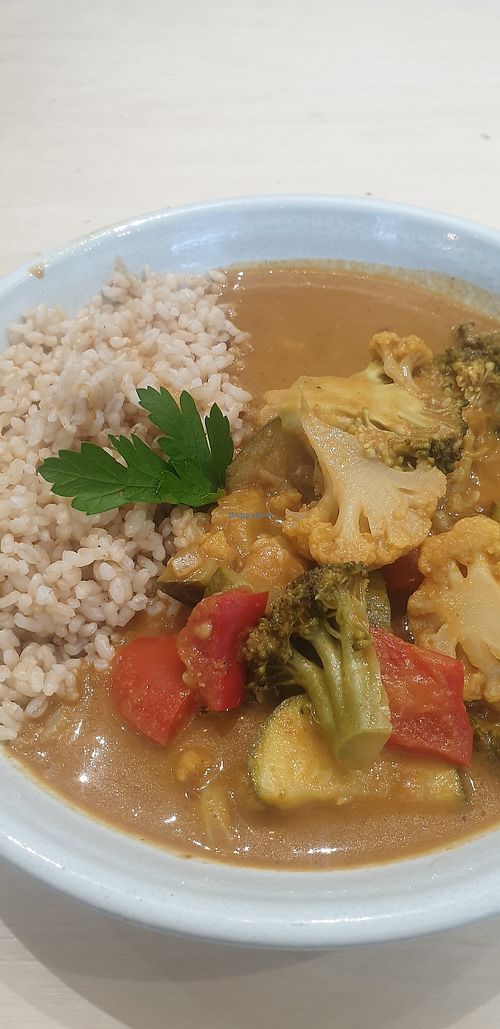 Malaysian curry very at Home Vegan Bar in Docklands
