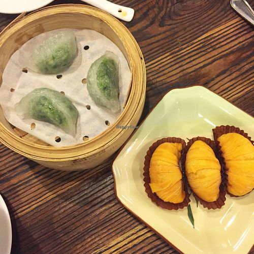 dumplings and radish dim sum  at Pure Veggie House 心齋 - Xīn Zhāi in Kowloon