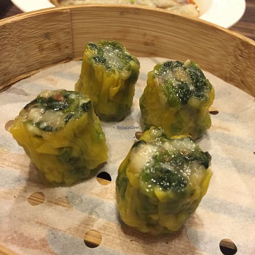 Pure Veggie House dumplings (Siu Mai) at Pure Veggie House 心齋 - Xīn Zhāi in Kowloon