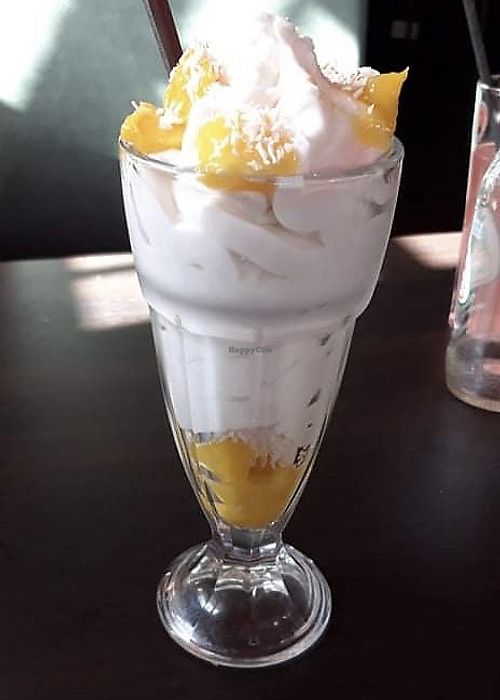 Mango and coconut sundae at Loco Ritas in Dundee