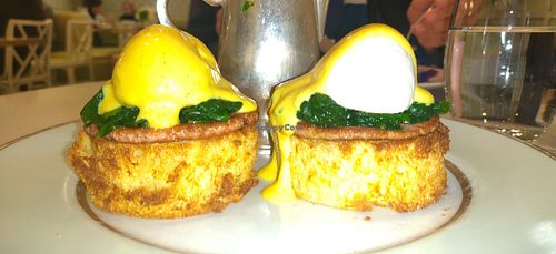 Vegan Benedict at Ladurée in Beverly Hills