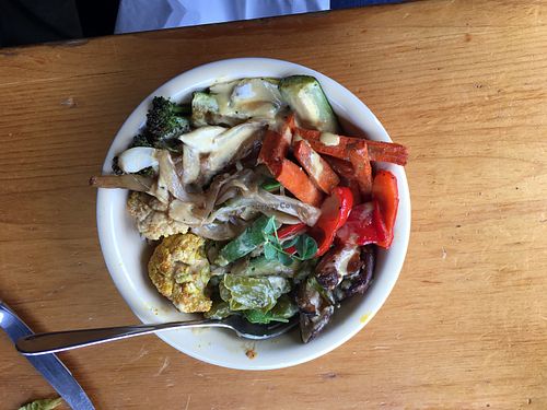 New veggie energy bowl! It has everything… at Plantd in Bend