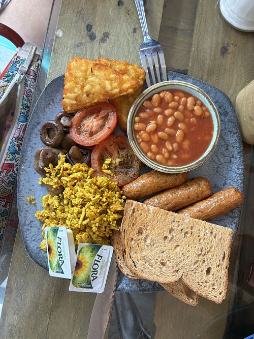   at Scoff Troff Cafe in St Ives