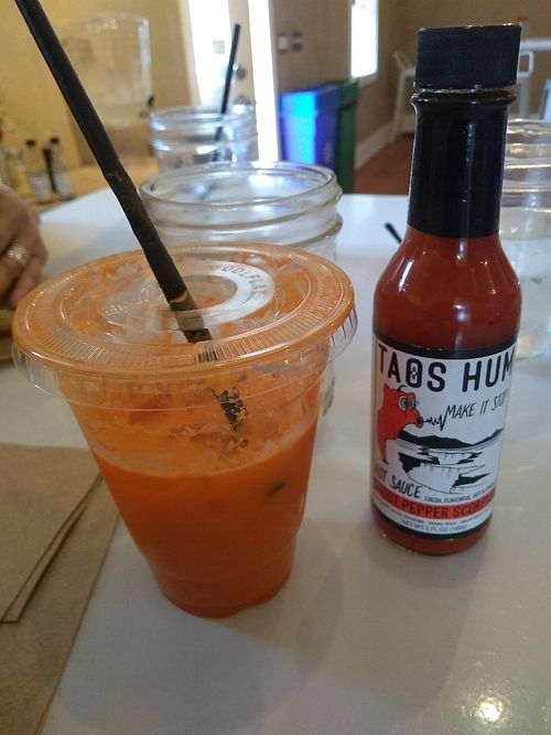 Fresh juice at The Wake & Take in Arroyo Seco