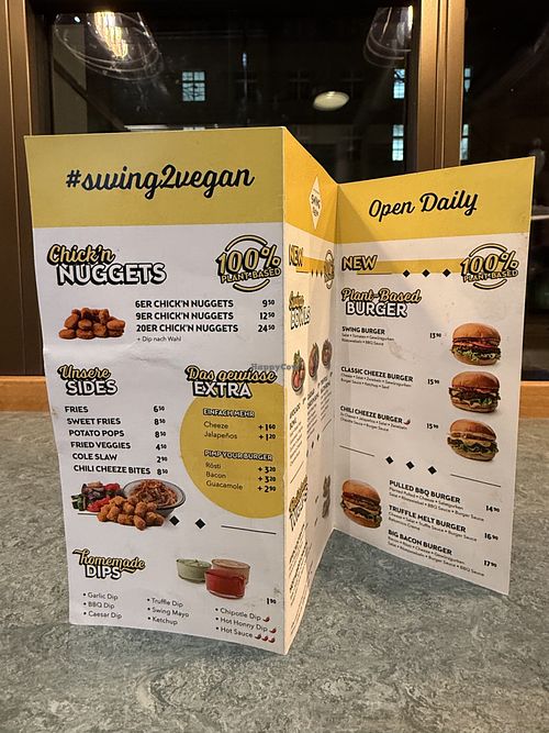 menu  at Swing Kitchen - Laupenstraße in Bern