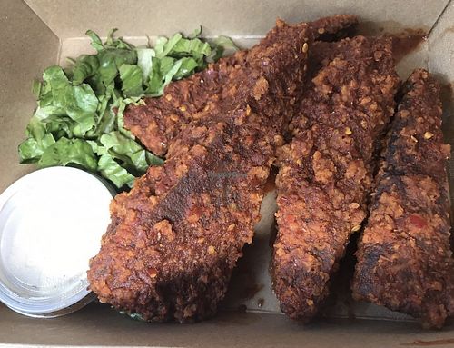 Buffalo Seitan wings   at Tasty Harmony in Fort Collins