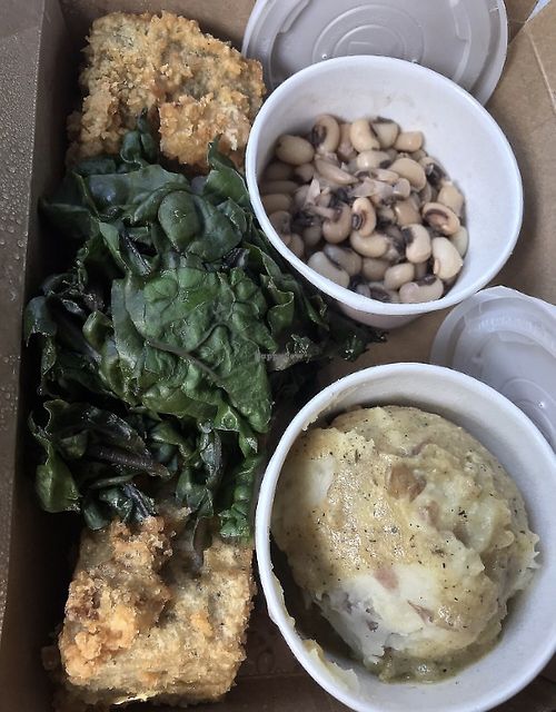 Kentucky Fried Freedom: you can see the bland from here (expect the mashed potatoes; they were good)  at Tasty Harmony in Fort Collins