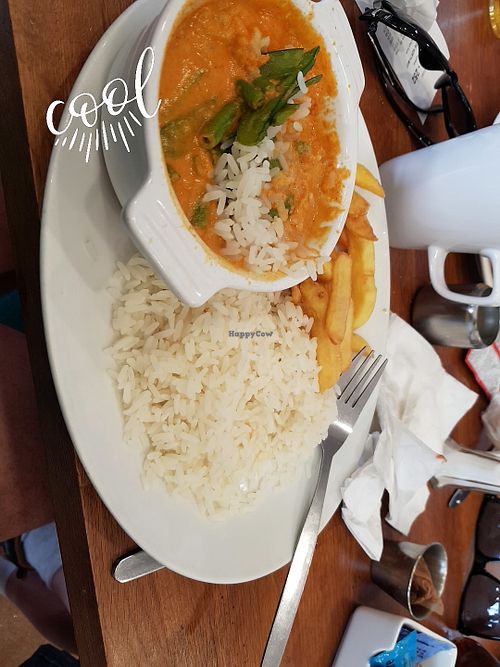 Sweet potato curry at Waves Cafe in Scarborough