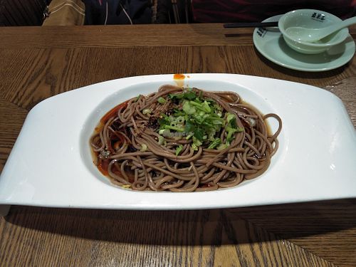 Chili noodles. at A Lotus on the Water 清水荷花 - 文殊坊店 in Chengdu