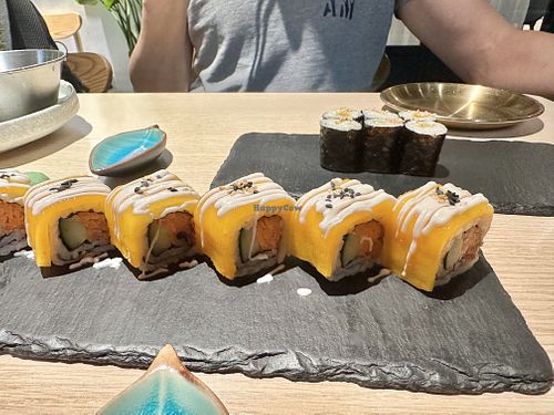 Mango rolls & radish rolls #Veganuary at Kusa Japanese Vegan- Bukit Bintang in Kuala Lumpur