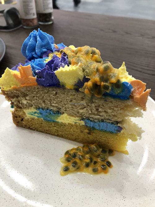 Tropical fruit cake at Hay Gurl in Indooroopilly