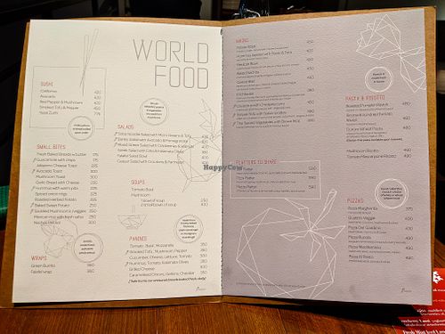 Menu at Zen Cafe at Zen Cafe in Mumbai