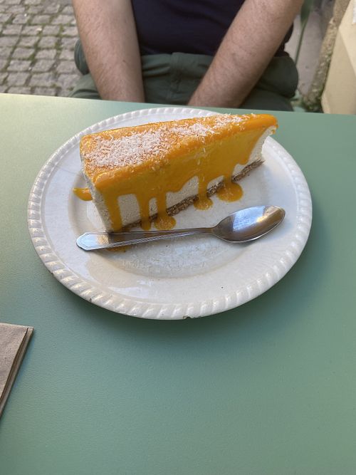 Mango cheesecake   at Monkey Mood in Bordeaux