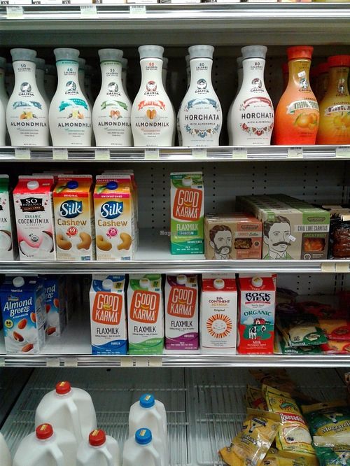 Plantbased milks at La Sierra Natural Foods in Riverside