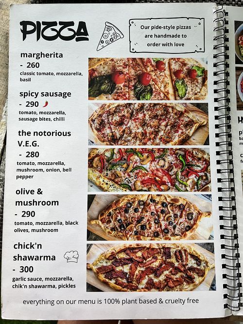 Menú  #Veganuary at Vegan Junkie in Phuket