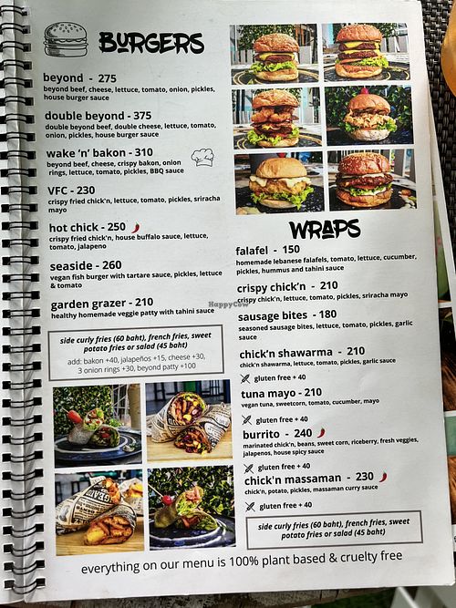 Menú #Veganuary at Vegan Junkie in Phuket