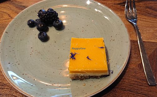 Vegan raw cake at Tomo Cafè in Dusseldorf