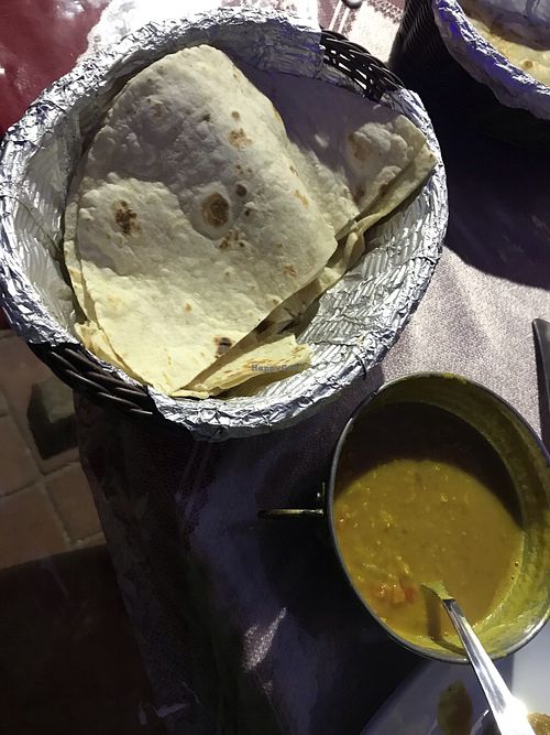 Dahl with Roti  at Fusion Restauran in Istanbul