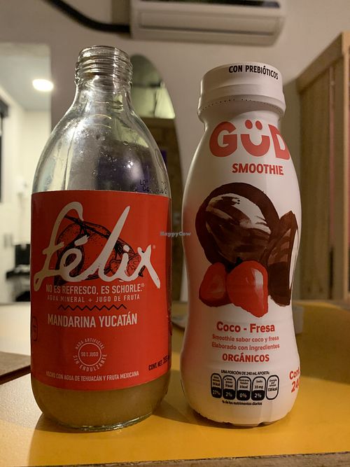 Drinks  at Culinaria Vegetal - Roma in Mexico City