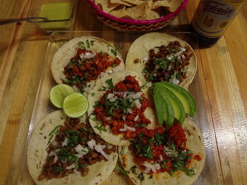 Vegan tacos. at Alma Libre Free Soul in Huatulco