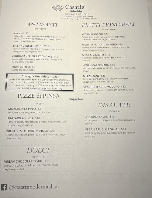   at Casati's in Chicago