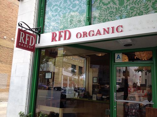 storefront  at Real Food Daily in Santa Monica