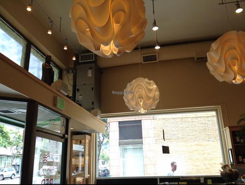 inside decor at Real Food Daily in Santa Monica