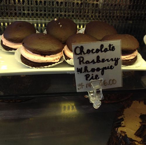 dessert case at Real Food Daily in Santa Monica
