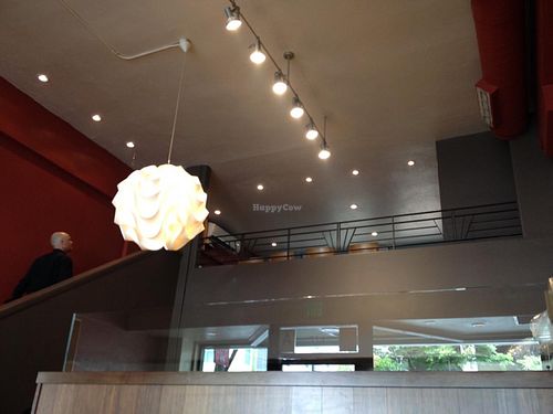 another loft area with dining  at Real Food Daily in Santa Monica