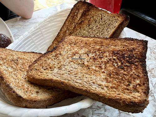 toast  at VeganE & Saint Vegan in South West London