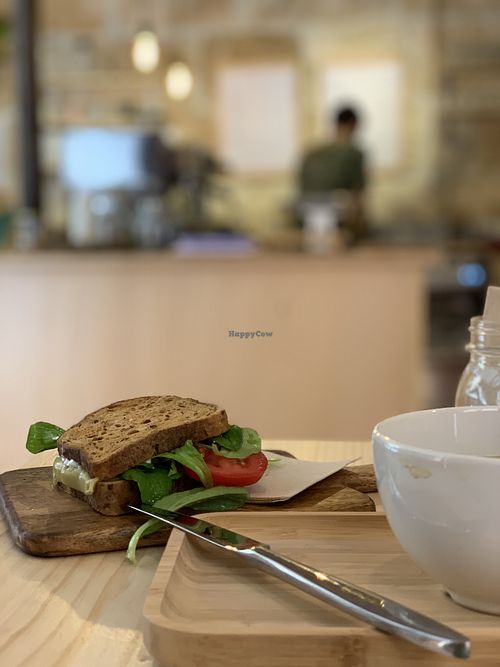 Cheese sandwich  at Mukka Coffee in Mallorca