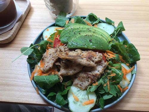 Summer Chicken salad at Mukka Coffee in Mallorca