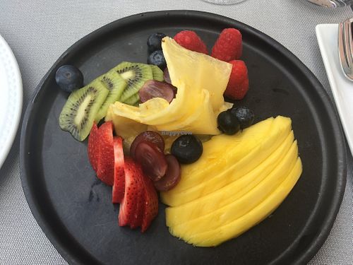 Seasonel fruit plate. at Incomum in Sintra