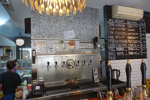 9 beers on Tap at QCatBar in Sant Cugat Del Valles