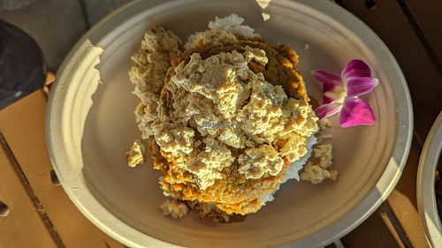 Vegan loco moco at Barefoot Beach Cafe in Honolulu