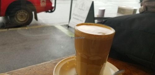 Soy latte at Seven Monks in Launceston