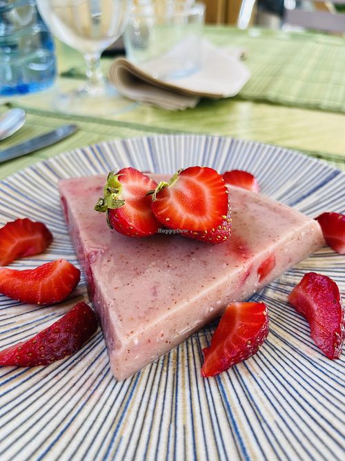 Agar Agar with strawberries - delicious!  at Ca la Nuri in Vic