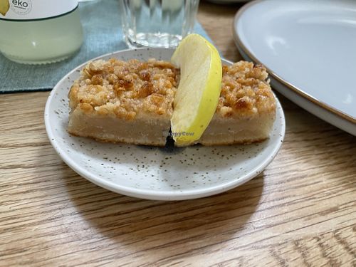 apple cake   at Cafe Bronze in Tanumshede