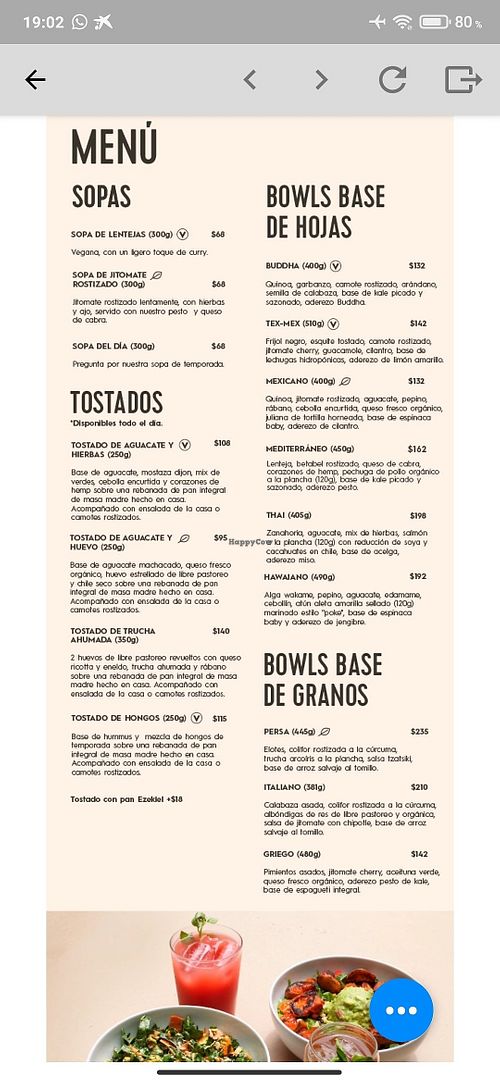 Carta 2 at Falafel Confetti in Mexico City